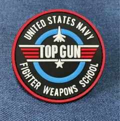 ミリタリー TOP GUN PVCベロクロワッペン パッチのサムネイル