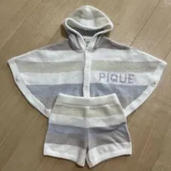 gelato piqueベビーポンチョ・ショートパンツセット