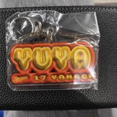 柳　選手　YUYA キーホルダー 野球ガチャ　中日