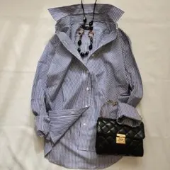 美品❤シップス ストライプ 長袖シャツ