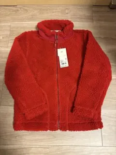 ⭐︎新品⭐︎UNIQLO キッズ ボアフリース ジャケット レッド 130cm