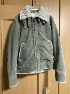 ★ディーゼル★希少 ムートン ボアジャケット■コーデュロイ■メンズ■カーキ