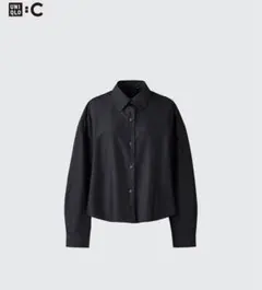 UNIQLO C クロップドシャツ　ブラック　3XLサイズ