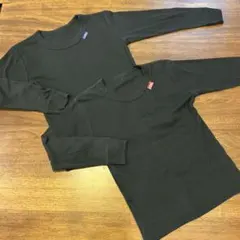 ブラック長袖Tシャツ2枚セット
