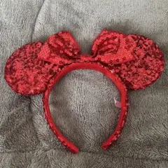 ディズニー ミニーマウス カチューシャ 赤