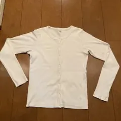 無印良品　リブカットソーカーディガン