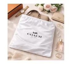 COACH 収納袋 ホワイト 2枚セット(大)