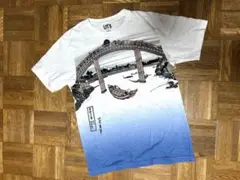 ユニクロUNIQLO葛飾北斎Ｓサイズ浮世絵デザイン Tシャツ
