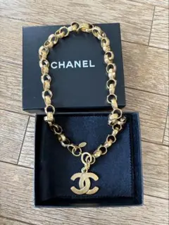 CHANEL ゴールド CCロゴチェーンネックレス