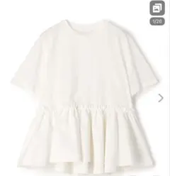 トゥモローランドBallsey tシャツ ジャージコンビ ペプラムプルオーバー