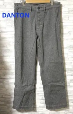 DANTON ダントン チャコールグレー シンプル パンツ 34