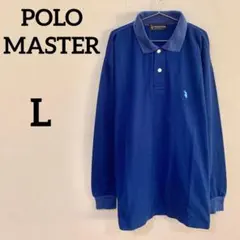 【POLOMASTER】長袖ポロシャツ ワンポイント刺繍 Lサイズのサムネイル