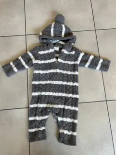 ジェラートピケ　ジェラピケ　フード付きロンパース 70-80