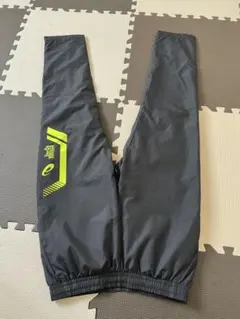 asics黒 陸上用パンツ 反射素材付き