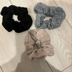 【可愛いおしゃれ】シュシュ3点セット【大人も子供も】