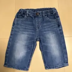 ダブルビー　110 デニムハーフパンツ　男子