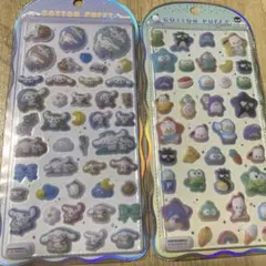 COTTON PUFF 3Ｄ　シール　サンリオ　シナモン　はぴだんぶい