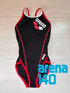 アリーナ　arena 水着 140ブラックレッドタフスーツ　ジュニアのサムネイル