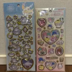 キラリンジュエリーステッカー　キラキラジュエルシール2種セット