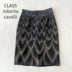 ★CLASS roberto cavalli★近年タグ 総柄 ストレッチスカートのサムネイル
