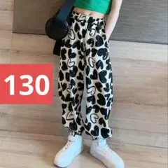 キッズパンツ（ハート130サイズ）ボトムスこども子供服こども服106