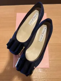 値下げ！Bridget Birkin Walk リボン パンプス ネイビーのサムネイル