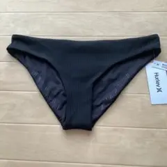 新品タグ付未使用　HURLEY ビキニボトムス　リブ　ブラック　S ハーレー