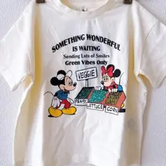ディズニー ミッキー ミニー チップとデール Tシャツ 90サイズ クリーム色