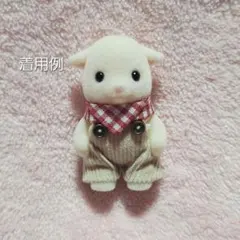 赤ちゃんお洋服　コーデュロイサロペット•バンダナセット　ライトベージュ•赤色