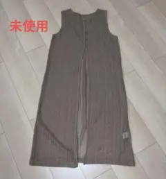 未使用✨薄いブラウン ロングベスト ボタン付き