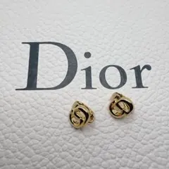 Christian Dior ディオール CD ロゴ ゴールド イヤリング