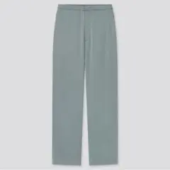 【新品未使用】UNIQLO ユニクロ／サテンリラックスストレートパンツ／M