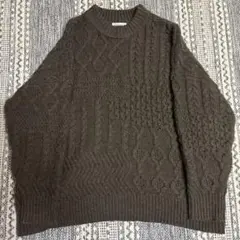 FREAK'S STORE ダークブラウン ニットセーター