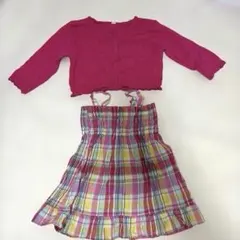 ベビー服 カーディガンとワンピースセット 95cm