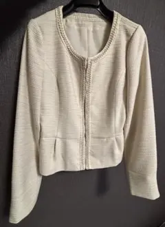 アイボリー ツイード ジャケット＆スカート セット　/入学式/入園式