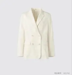 UNIQLOC プレミアムリネンジャケットリラックスフィット オフホワイト