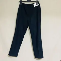 新品　UNIQLO ユニクロ　ツイードアンクルパンツ　ブラック　Sサイズ