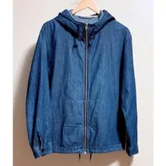 GU*デニムフルジップパーカー*L*フーディブルゾン*春アウター*カジュアル*