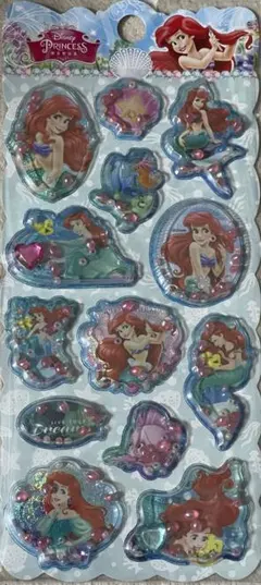 未開封 フレグランス 立体 アリエル ディズニープリンセス ステッカー