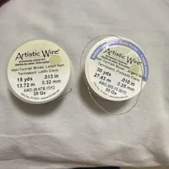 artistic wire ゴールド、シルバー