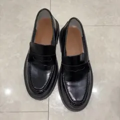 厚底黒ローファー　XL