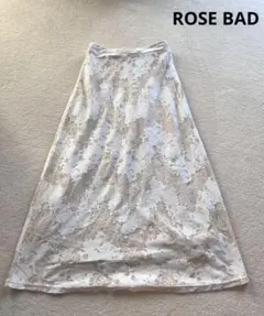 花柄レースロングスカート （ROSE BAD）
