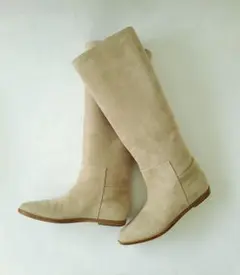 BRENTA ブレンタ　スウェード フラット ロングブーツ 38