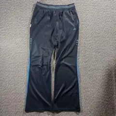 adidas トラックパンツ ジャージ フレア サイドライン 水色 アディダス