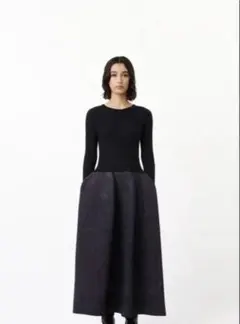 Sandro パリ購入 デニムプリーツスカート - メルカリ