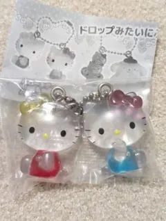 サンリオキャラクターズ　なかよしドロップチャーム　キティ＆ミミィ
