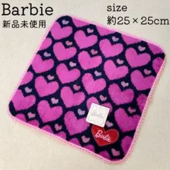 新品 Barbie バービー タオル ハンカチ ハート ピンク