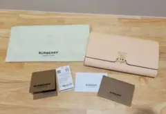 新品未使用◎Burberry グレイニーレザー TBコンチネンタルウォレット