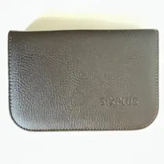《匿名配送》★新品【SIXPLUS】化粧ポーチ　濃ブラウン