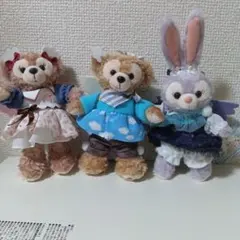 東京ディズニーシー秋　ダッフィー メイちゃん　ステラちゃん ぬいぐるみバッチ